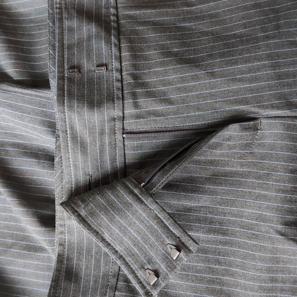 NWT! J Jill Pants Striped Stretch Comfort Cropped Wide Leg Capri SZ 14 - Picture 6 of 14